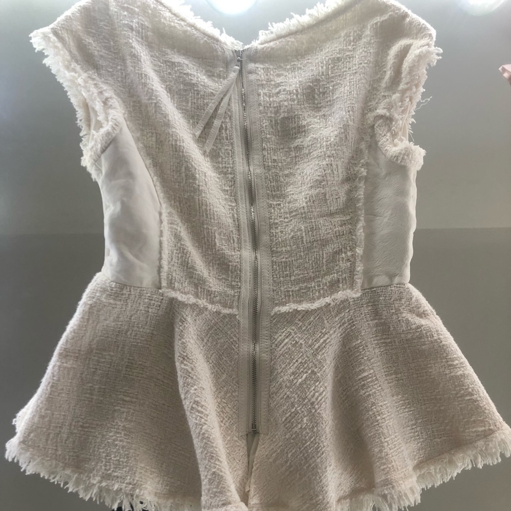Rebecca Taylor Elegant Top With Real Lamb Leather - Picture 3 of 8
